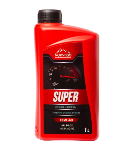 Моторна олива NORVEGO SUPER 15W-40 SG/CD 1л